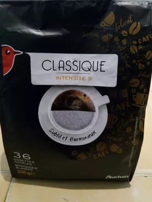 Auchan Dosette Café Classique x36 - Auchan 250 g, code 3596710334971