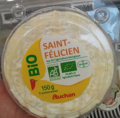 Saint-Félicien Biologique Auchan Bio, Auchan 150 g, code 3596710337590