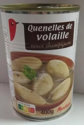 Quenelles de volaille sauce champignon Auchan 400 g, code 3596710364633