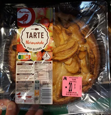 Tarte Normande Auchan 550 g, code 3596710380787