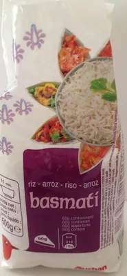 Riz basmati Auchan 500 g e, code 3596710387427