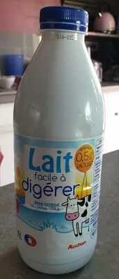 Lait facile à digérer Auchan 1L, code 3596710397891