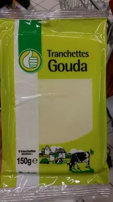 Tranchettes Gouda Auchan 150g, code 3596710401307