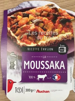 La moussaka Auchan 300 g, code 3596710406777