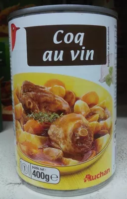 Coq au vin Auchan 400 g, code 3596710411047