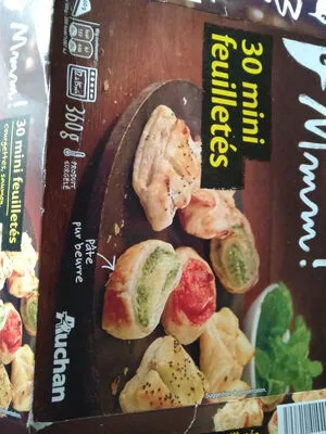 Mmm mini feuilletés x30 Auchan 360g, code 3596710414499