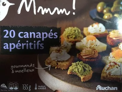 20 canapés apéritifs Auchan, Mmm ! 135 g, code 3596710415168