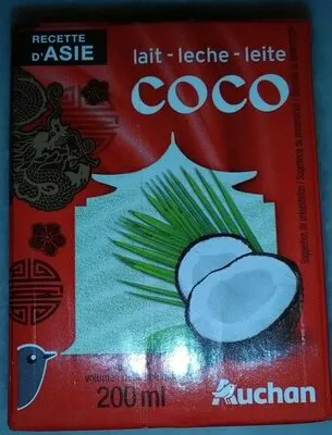 Lait de coco Auchan 200 ml, code 3596710423903