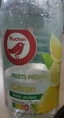 Fruits pressés citron avec pulpe Auchan , code 3596710428670