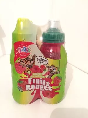 Boisson aux jus de fruits Fruits Rouges Rik & Rok, Auchan 80 cl (4 * 20 cl e), code 3596710430314