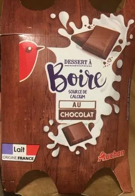 Dessert à Boire au Chocolat Auchan 720 g (4 * 180g), code 3596710434602