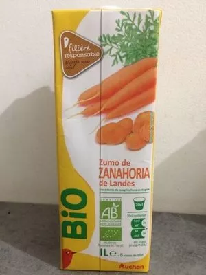 Jus de carottes des Landes Auchan , code 3596710440313