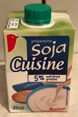 Soja cuisine 5% mg Auchan 20 cl, code 3596710441754