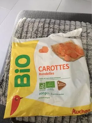 Carottes bio Auchan 600 g, code 3596710442720