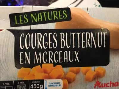 Courge butternut en morceaux Auchan 450 g, code 3596710451623