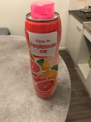 Sirop de pamplemousse rose Auchan 60cl, code 3596710454402