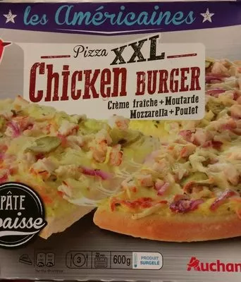 Pizza XXL Chicken Burger Auchan , code 3596710455874