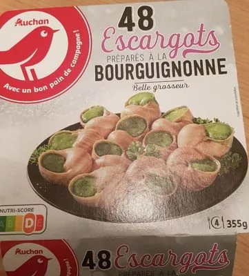 Escargots préparés Auchan 355 g, code 3596710456154