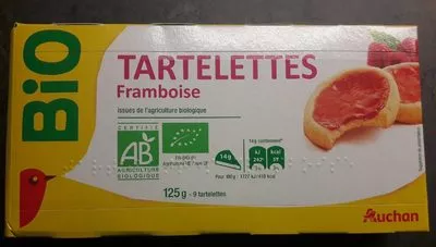 Tartelettes framboise bio Auchan , code 3596710459216