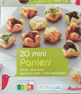 20 mini paniers Auchan 280 g, code 3596710460847