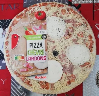 Pizza chèvre lardons Auchan 450 g, code 3596710462070