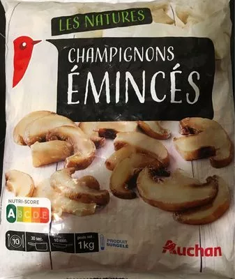 Champignons emincés Auchan 1 kg, code 3596710462674