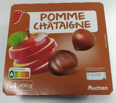 Pomme châtaigne Auchan 400 g (4x100g), code 3596710462988