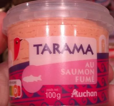 Tarama au saumon fume Auchan 100 g, code 3596710467808