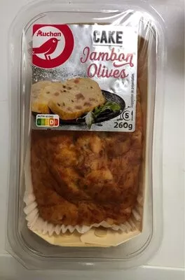 Cake jambon olive Auchan , code 3596710467846