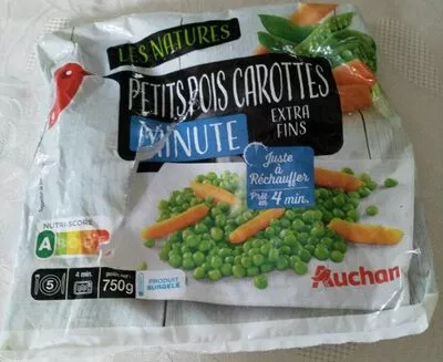 Petits pois carottes minute Auchan 750 g, code 3596710470099