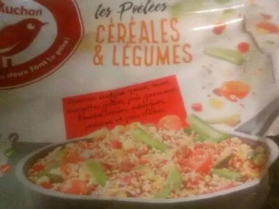 Poêlées céréales et légumes Auchan 750 g, code 3596710470631