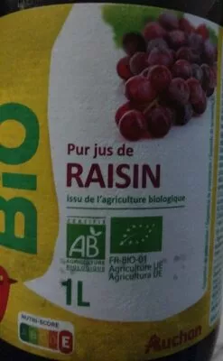 Pur jus de raisin Auchan 1 l, code 3596710473113