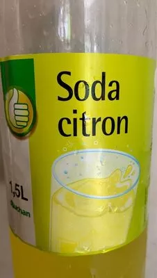 Gazeux citron Pouce,  Auchan 1,5 L, code 3596710740895