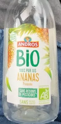 Bio 100% pur jus ananas Andros 25 cl, code 3608580968726