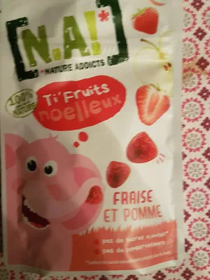 Ti' FRUITS moelleux Fraise et Pomme N.A ! Nature Addicts 35 g, code 3609200008969