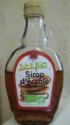 Sirop d'érable 123 Bio 250 mL, code 3609761900016