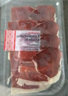 Jambon ibérique de Bellota Sans marque 60 g, code 3660071007130