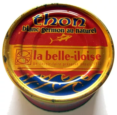 Thon blanc germon au naturel la belle-iloise 142 ml, 139 g, 100 g de poisson chair égouttée, code 3660088100336