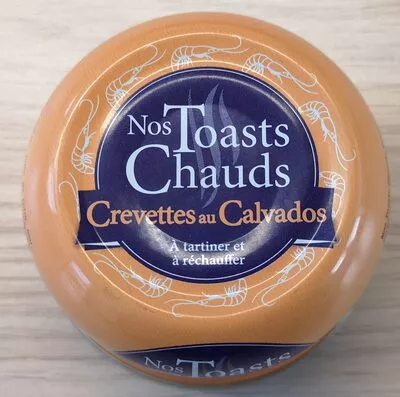 Nos toasts chauds Crevettes au calvados La belle-iloise 105 g, code 3660088139657