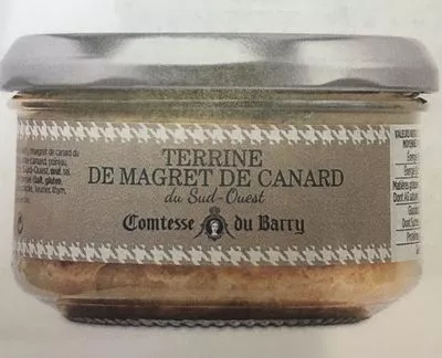 Terrine de magret de canard du Sud-Ouest Comtesse du Barry 140 g, code 3660806013443