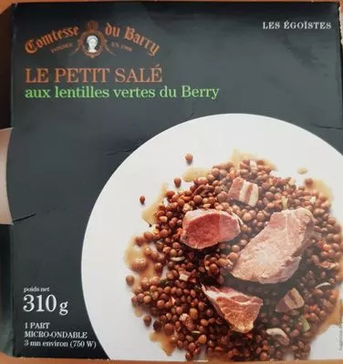 Le petit salé aux lentilles vertes du Berry Comtesse du Barry 310 g, code 3660806014747