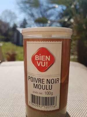 POIVRE NOIR moulu Bien vu 100 g, code 3660992120116