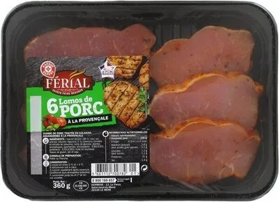 Lomo à la provençale x 6 Marque Repère,  Férial 360 g, code 3661112700782