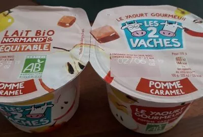 Le Yaourt gourmeuh Pomme Caramel Les 2 Vaches , code 3661344471993