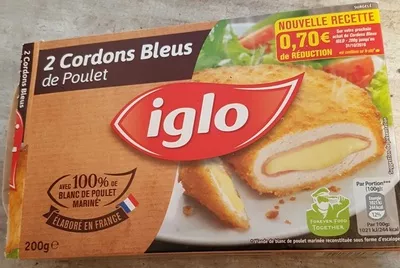 Cordons bleus de poulet Iglo 200 g, code 3661405007482