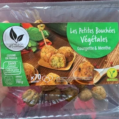 Les petites bouchées végétales- courgette et menthe- vegan  , code 3663219005579