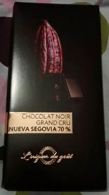 Chocolat noir grand cru Nueva Segovia 70% L'origine du goût 70 g, code 3664335001605