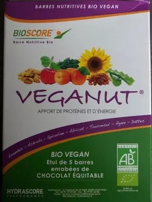 Barres Veganut  125 g, code 3664398000119