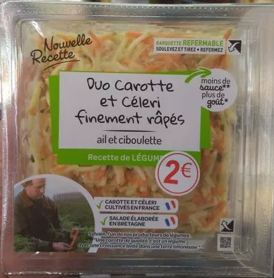 Duo carotte et céleri finement râpés Sans marque, Mix Buffet 400 g, code 3700009204207