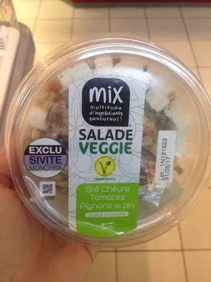 Salade Veggie blé chèvre Mix 180 g, code 3700009264072